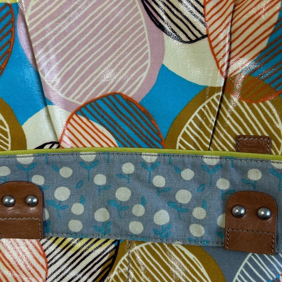 Vintage Fossil Keeper coated canvas messenger bag, multicolour - Picture 5 of 12